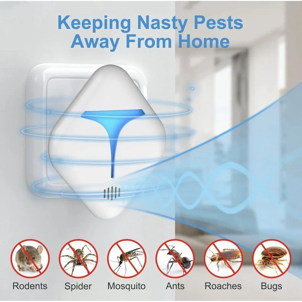 Ultrasonic Pest Repeller, 6 Pack Mice Repellent Plug-ins Mouse Repellent